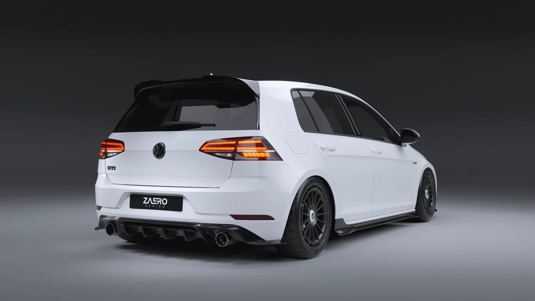 VW Golf, Golf GTI & Golf R Mk7 / Mk7.5 EVO-1 Gloss Black Rear Spoiler by ZAERO (2013-2020)