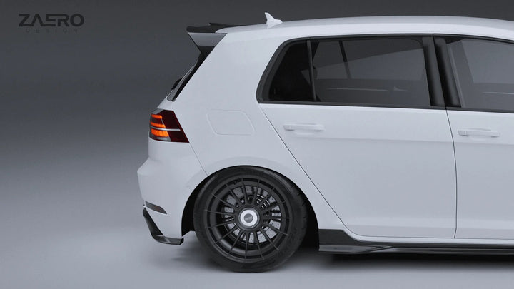 VW Golf, Golf GTI & Golf R Mk7 / Mk7.5 EVO-1 Gloss Black Rear Spoiler by ZAERO (2013-2020)