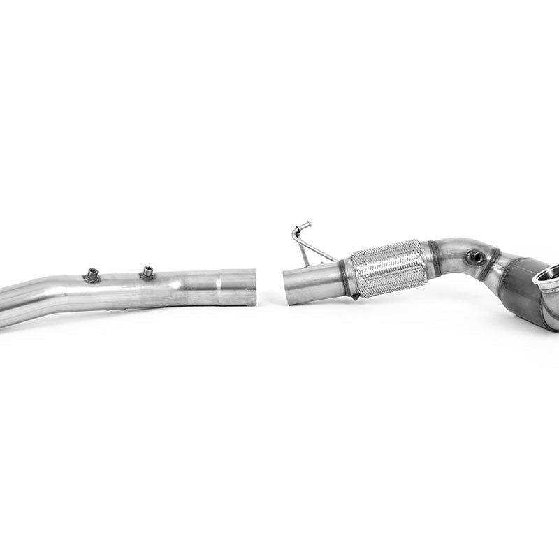 Milltek Volkswagen Golf Mk8 GTi Clubsport (300ps OPF/GPF Equipped Models Only) 2021-2023 Large Bore Downpipe and Hi-Flow Sports Cat Exhaust